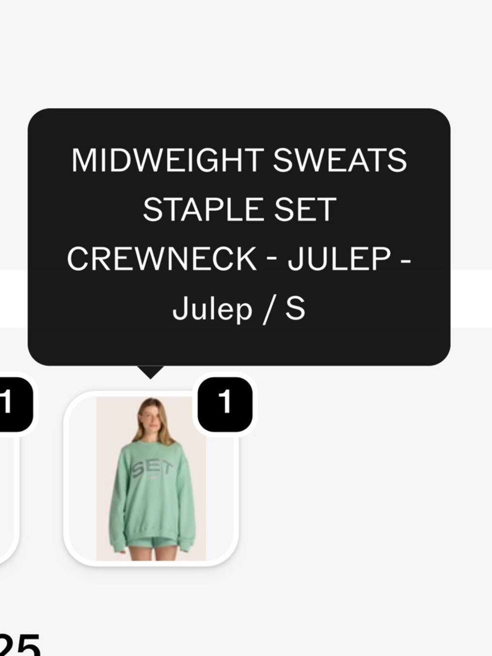 SET Active Mint Green Crewneck Sweatshirt - Picture 7 of 7